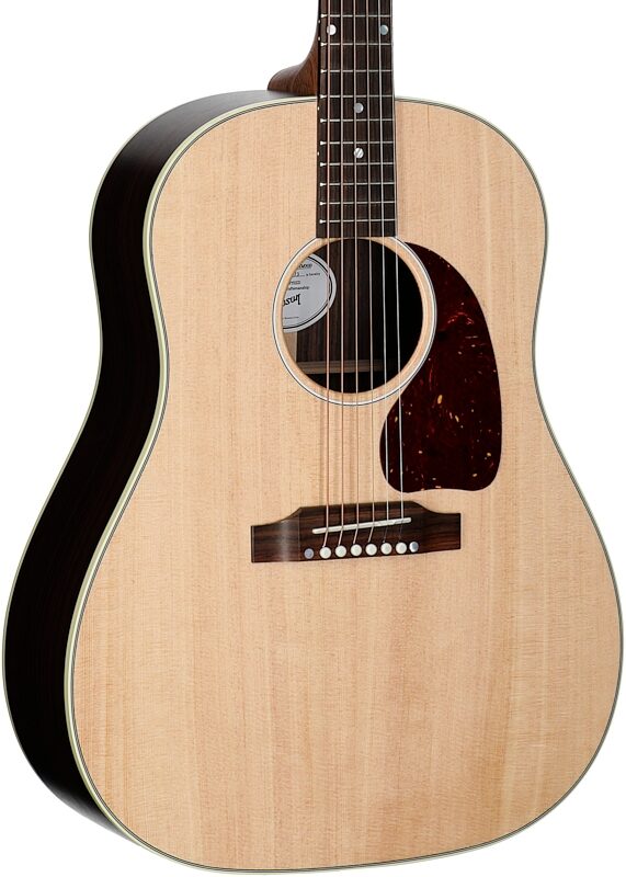 Gibson J-45 Studio Rosewood Acoustic-Electric Guitar, Gloss Finish (with Case), Natural, Full Left Front