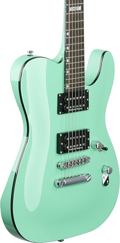 ESP LTD Eclipse 87 NT Electric Guitar, Turquoise, Blemished, Full Left Front