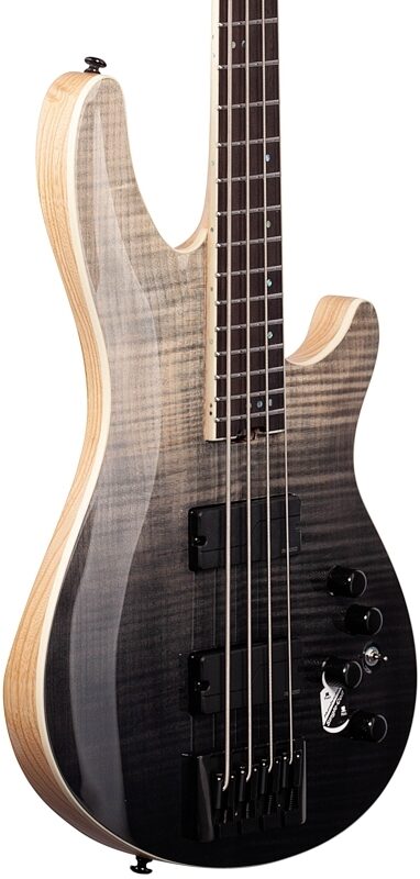 Schecter SLS Elite-4 Electric Bass, Black Fade Burst, Full Left Front