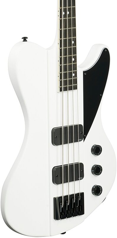 Schecter Ultra Electric Bass, Satin White, Full Left Front