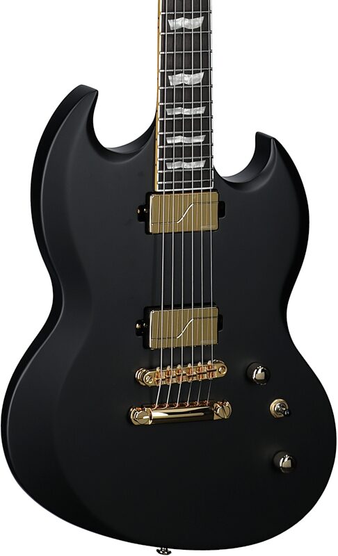 ESP LTD Viper 1000 Electric Guitar, Vintage Black, Full Left Front
