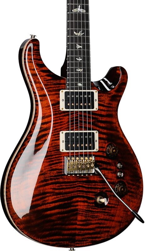 PRS Paul Reed Smith Custom 24-08 10-Top Electric Guitar (with Case), Orange Tiger, Full Left Front