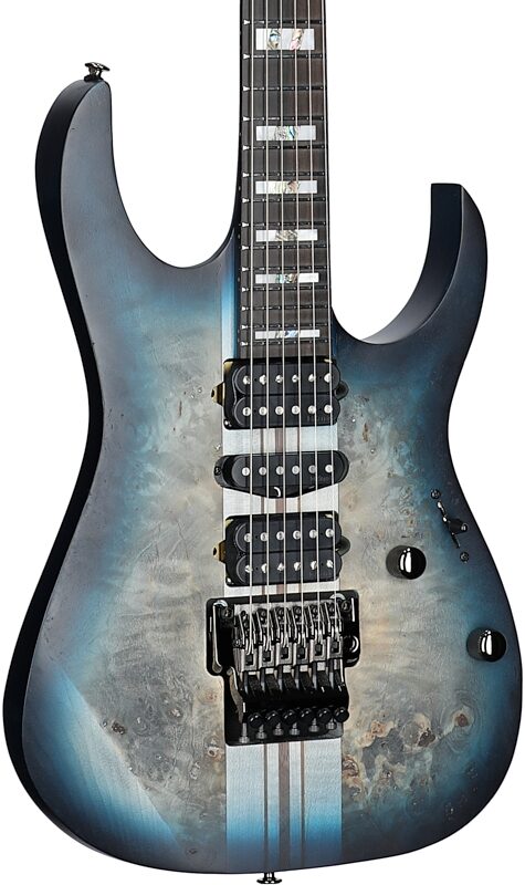 Ibanez RGT1270PB Premium Electric Guitar (with Gig Bag), Cosmic Blue Burst, Full Left Front