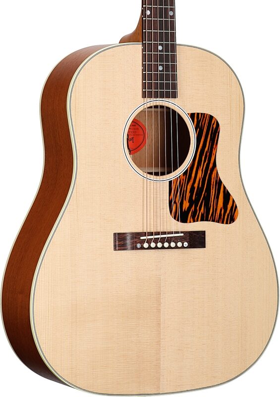 Gibson J-35 '30s Faded Acoustic-Electric Guitar (with Case), Antique Natural, Full Left Front