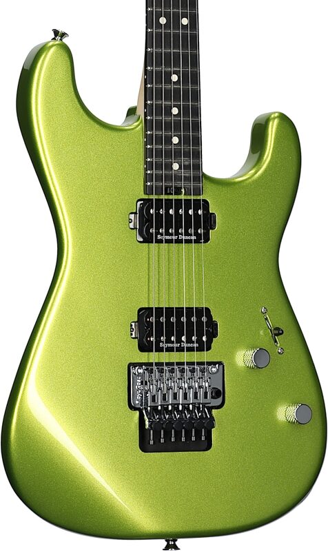 Charvel Pro-Mod San Dimas SD1 HH FR Electric Guitar, Lime Metallic, Full Left Front