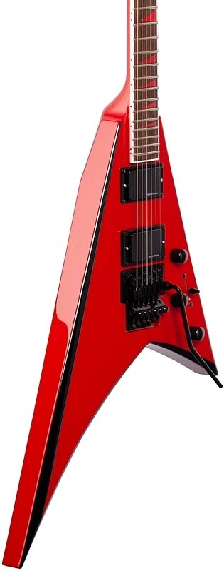 Jackson X Series Rhoads RRX24 Electric Guitar, with Laurel Fingerboard, Red with Black Bevel, Full Left Front
