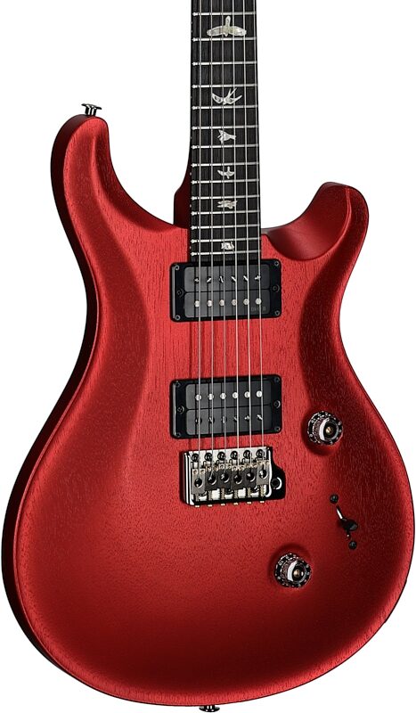 PRS Paul Reed Smith Satin Standard 24 Electric Guitar (with Case), Red Apple Metallic, Full Left Front