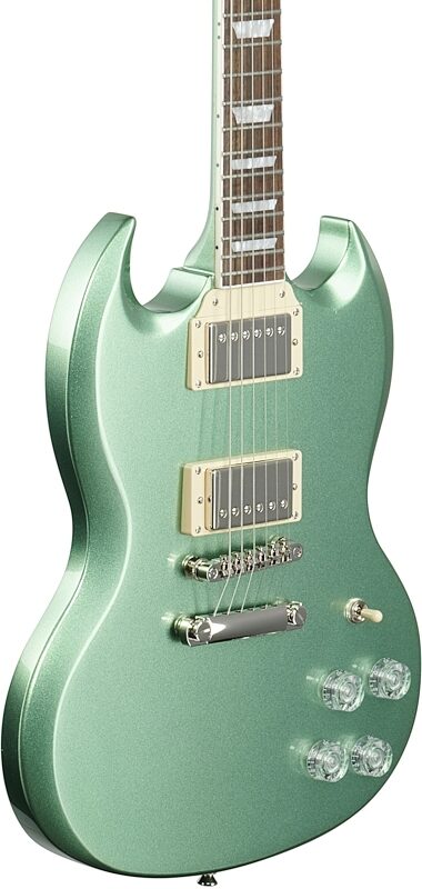 Epiphone SG Muse Electric Guitar, Wanderlust Green Metallic, Full Left Front