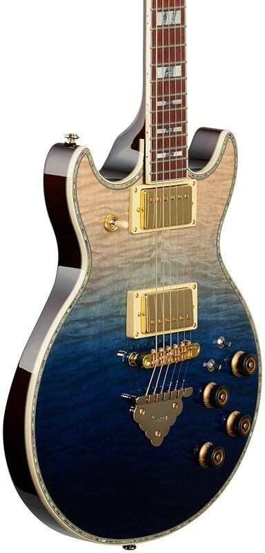Ibanez AR420 Artist Electric Guitar, Transparent Blue Gradation, Full Left Front