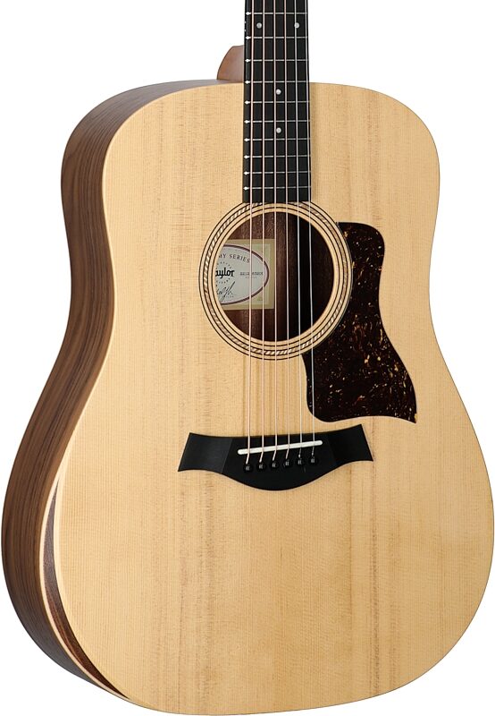 Taylor Academy 10 Dreadnought Acoustic Guitar, Natural, with Gig Bag, Full Left Front