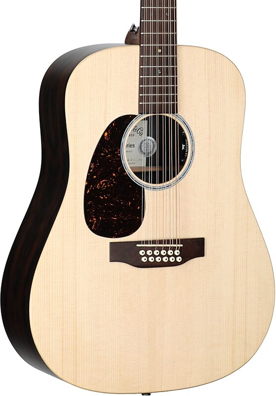 Martin D-X2E Brazilian Acoustic-Electric Guitar, 12-String (Left-Handed), New, Full Left Front