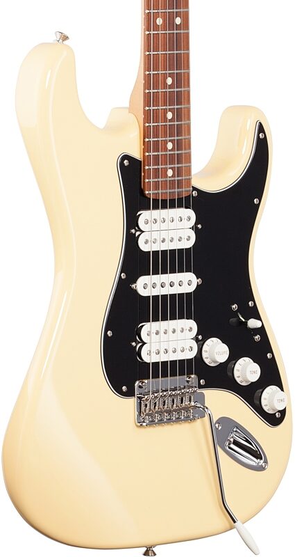 Fender Player Stratocaster HSH Pau Ferro Electric Guitar, Buttercream, Full Left Front