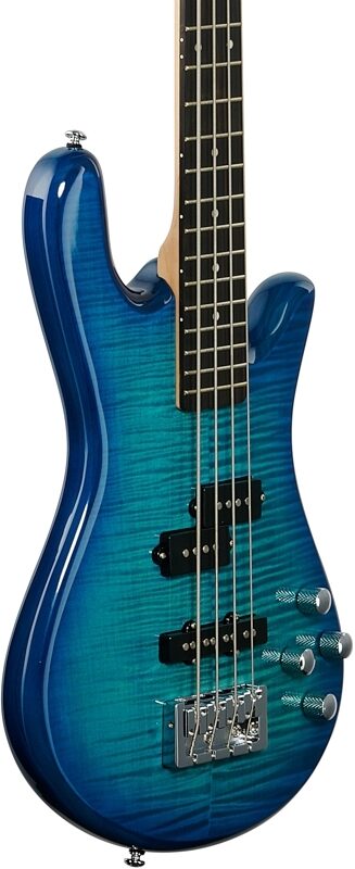 Spector Legend 4 Standard Bass, Blue Stain, Full Left Front