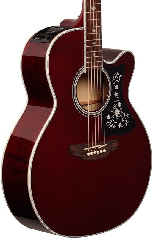 Takamine GN75CE Acoustic-Electric Guitar, Wine Red, Scratch and Dent, Full Left Front