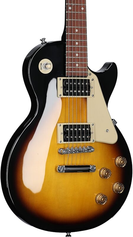 Epiphone Les Paul 100 Electric Guitar, Vintage Sunburst, Full Left Front