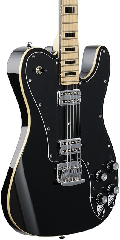Schecter PT Fastback Electric Guitar, Black, Full Left Front