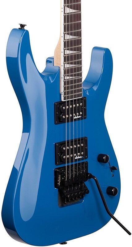 Jackson JS Series Dinky Arch Top JS32 DKA Electric Guitar, Amaranth Fingerboard, Bright Blue, Full Left Front