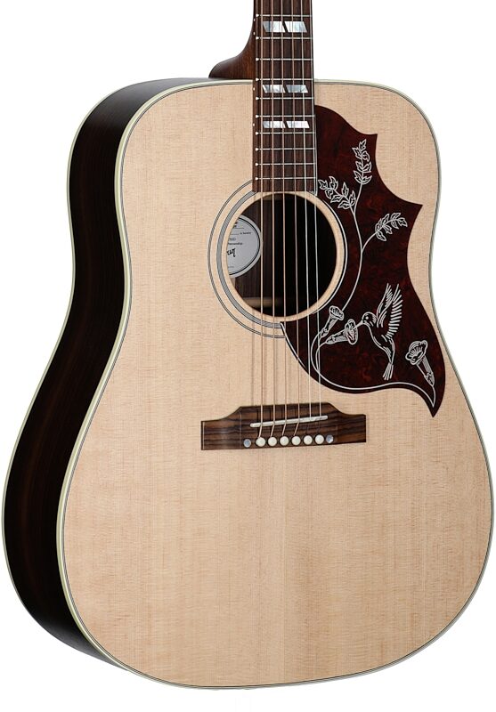 Gibson Hummingbird Studio Rosewood Acoustic-Electric Guitar (with Case), Satin Natural, Full Left Front