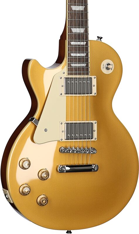 Epiphone Les Paul Standard 50s Electric Guitar, Left-Handed, Metallic Gold, Full Left Front