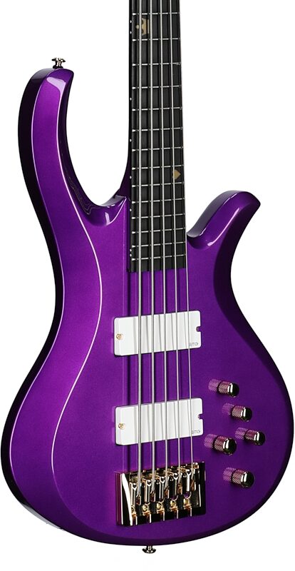 Schecter FreeZesicle-5 Electric Bass, 5-String, Purple, Full Left Front