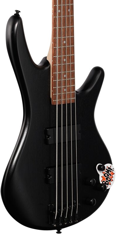 Ibanez GSR205 Electric Bass, 5-String, Weathered Black, Full Left Front