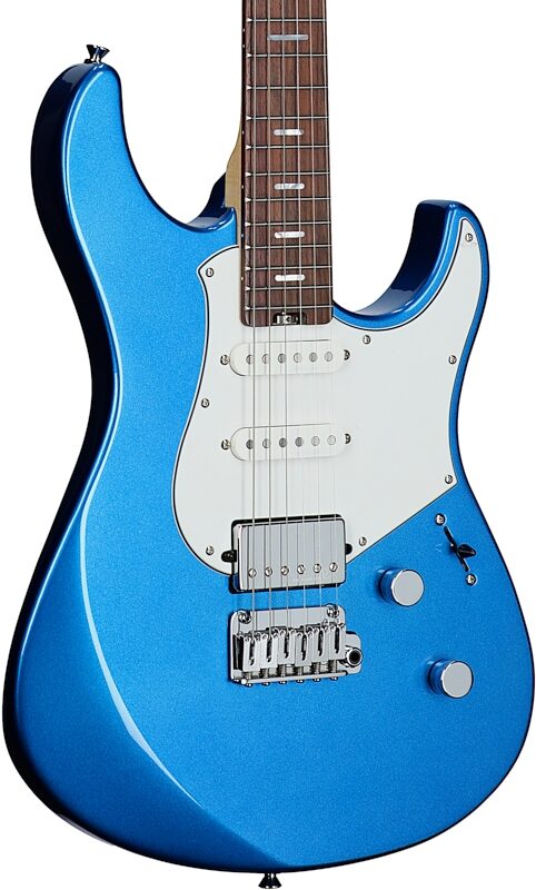 Yamaha Pacifica Professional PACP12 Electric Guitar, Rosewood Fretboard (with Case), Sparkle Blue, Full Left Front