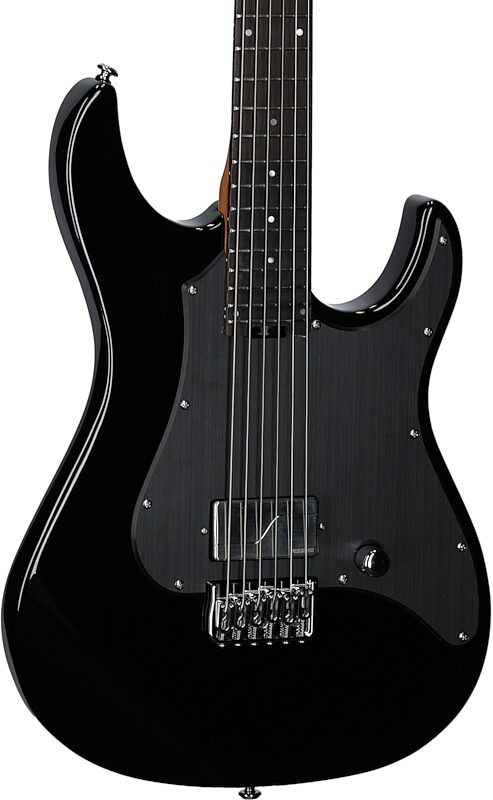 ESP LTD SN-1 Baritone Electric Guitar, Black, Full Left Front