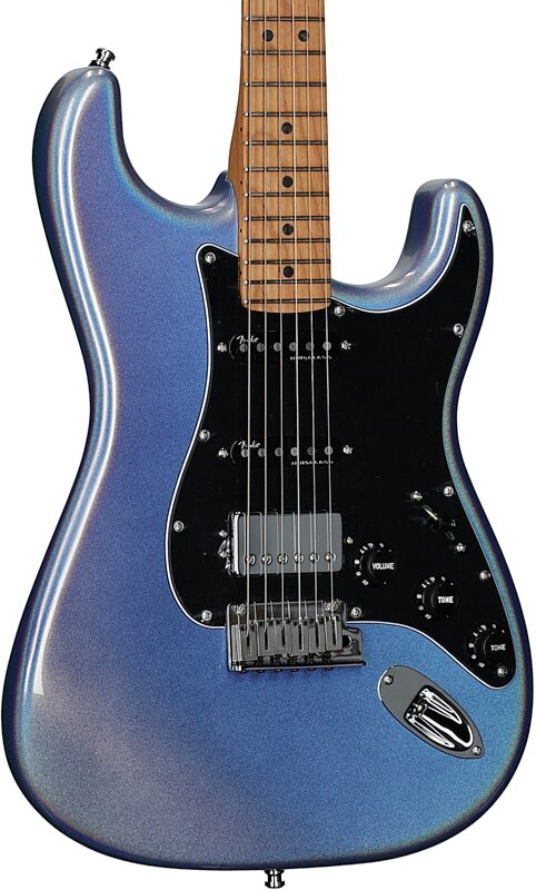 Fender 70th Anniversary American Ultra Stratocater HSS Electric Guitar (with Case), Amethyst, Full Left Front