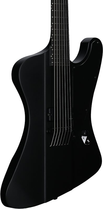 ESP LTD Phoenix 7 Baritone Electric Guitar, Black Metal, Full Left Front