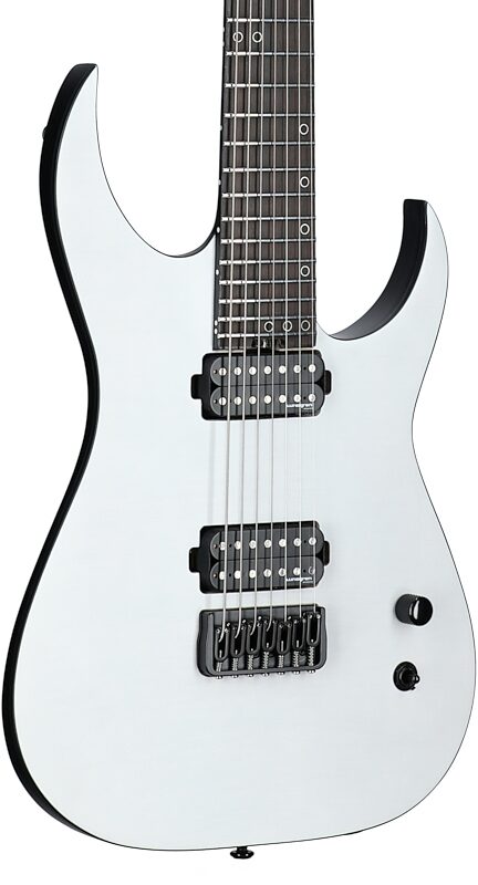 Schecter Keith Merrow KM7 MKIII Legacy Electric Guitar, 7-String, Tri-White Satin, Full Left Front