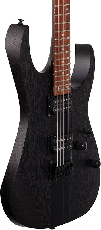 Ibanez RGRT421 Electric Guitar, Weathered Black, Full Left Front
