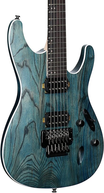 Ibanez S520AH Electric Guitar, Cosmic Blue Stained Flat, Full Left Front