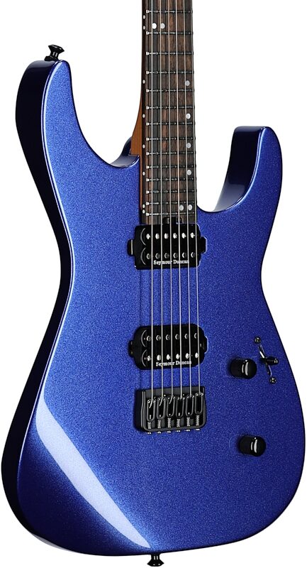 Jackson American Series Virtuoso HT Electric Guitar, (with Case), Mystic Blue, Full Left Front