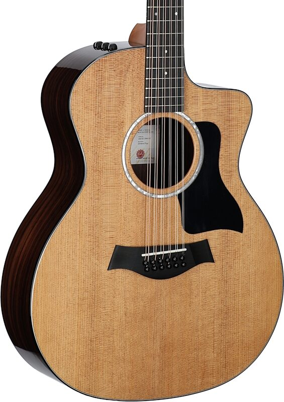 Taylor 254ce Plus Grand Auditorium Acoustic-Electric Guitar, 12-String (with Case), New, Full Left Front