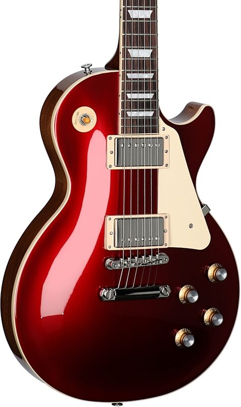 Gibson Les Paul Standard '60s Custom Color Electric Guitar, Plain Top (with Case), Sparkling Burgundy, Full Left Front