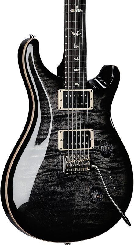 PRS Paul Reed Smith Custom 24 Gen III Electric Guitar (with Case), Charcoal Burst, Full Left Front