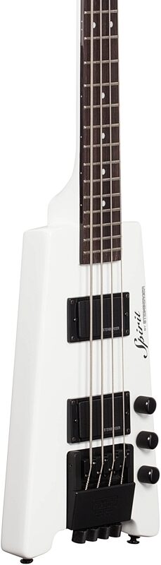 Steinberger Spirit XT-2 Standard Electric Bass (with Gig Bag), White, Full Left Front