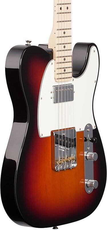 Fender American Performer Telecaster Humbucker Electric Guitar, Maple Fingerboard (with Gig Bag), 3-Tone Sunburst, Full Left Front