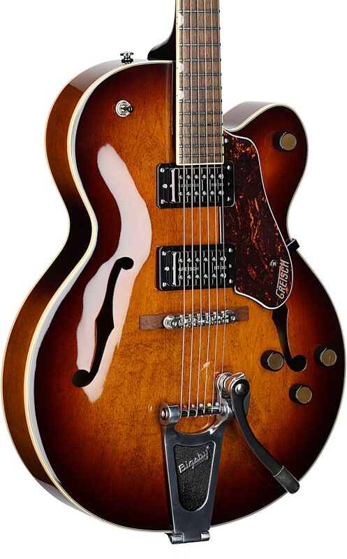 Gretsch G2420T Streamliner HB Electric Guitar with Bigsby Tremolo, Havana Burst, Full Left Front