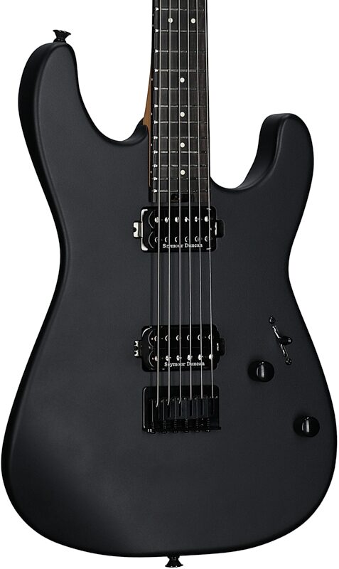 Charvel Pro-Mod Plus SD1 HH HT Electric Guitar, with Ebony Fingerboard, Scorched Earth, Full Left Front