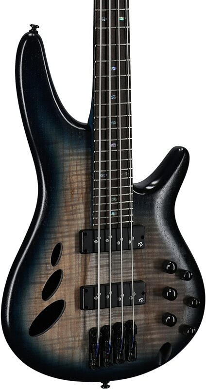 Ibanez SRD900 Electric Bass, Cosmic Blue Starburst Low Gloss, Full Left Front