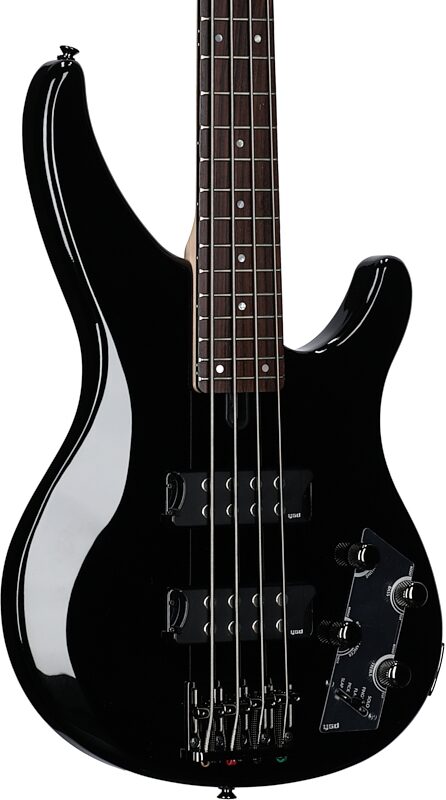 Yamaha TRBX304 Electric Bass, Black, Full Left Front