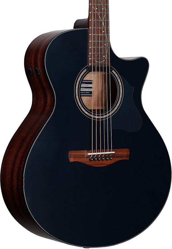 Ibanez AE275 Acoustic-Electric Guitar, Dark Tide Blue Flat, Full Left Front