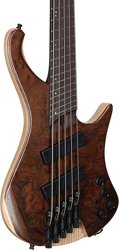 Ibanez EHB1265MS Ergo Bass, 5-String (with Gig Bag), Natural Mocha Lo Gloss, Full Left Front