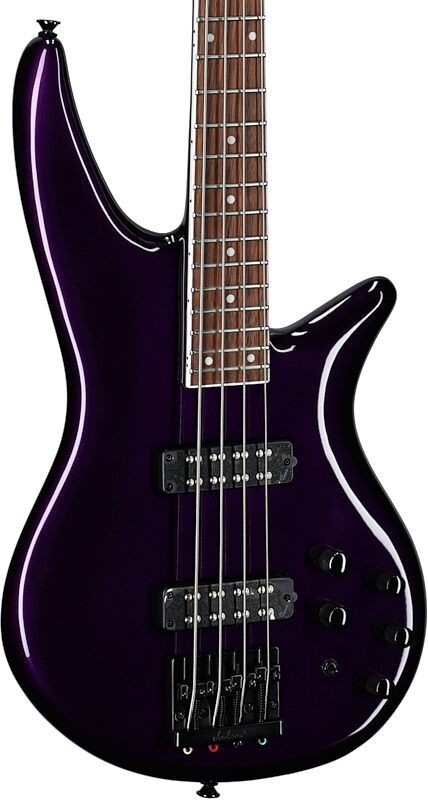 Jackson X Series Spectra SBX IV Electric Bass, Deep Purple, Full Left Front