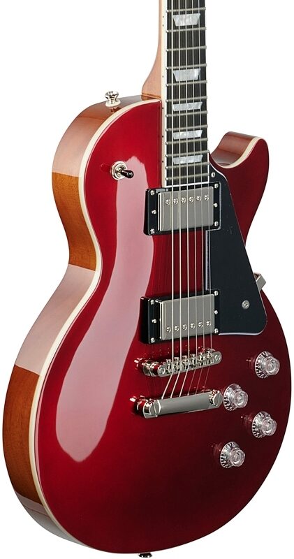 Epiphone Les Paul Modern Electric Guitar, Sparkling Burgundy, Full Left Front