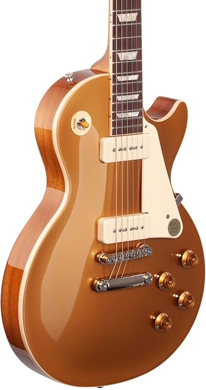 Gibson Les Paul Standard '50s P90 Gold Top Electric Guitar (with Case), New, Full Left Front