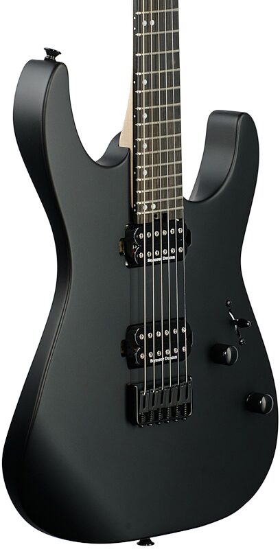 Charvel Pro-Mod DK24 HH HT Electric Guitar, with Ebony Fingerboard, Satin Black, USED, Blemished, Full Left Front