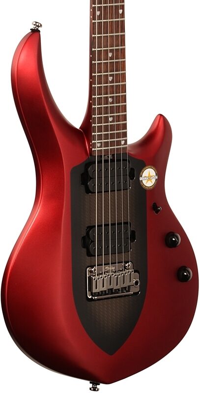 Sterling by Music Man Majesty John Petrucci Signature Electric Guitar (with Gig Bag), Ice Crimson Red, Full Left Front