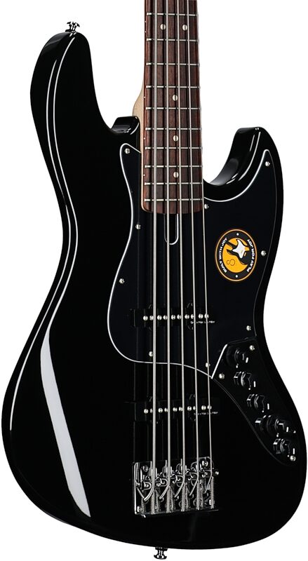 Sire Marcus Miller V3 Electric Bass, 5-String, Black, Full Left Front